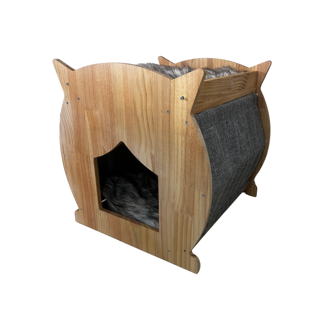 Luxe Sturdy Stylish Wooden Cat Bed