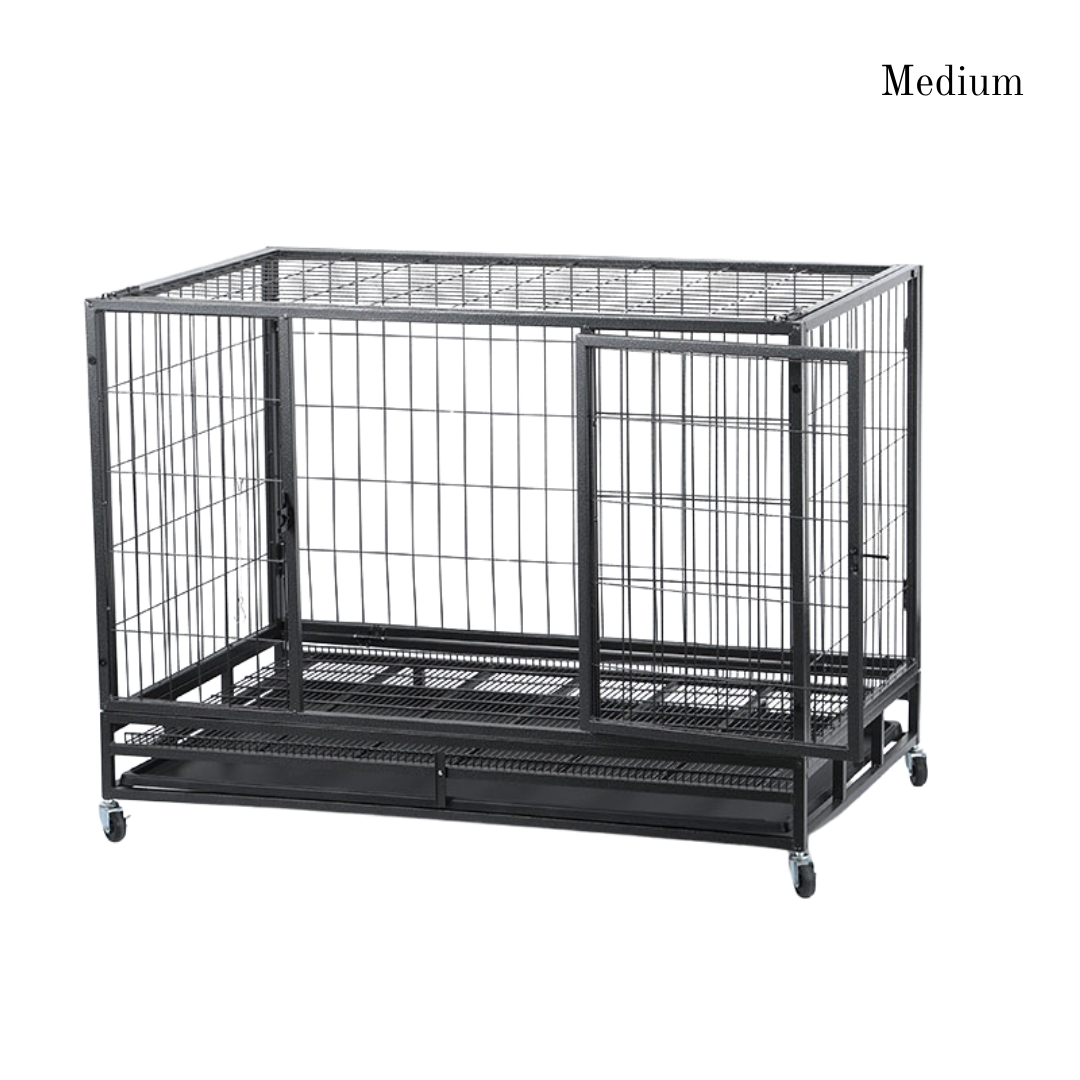 Metal Pet Enclosure with Wheels