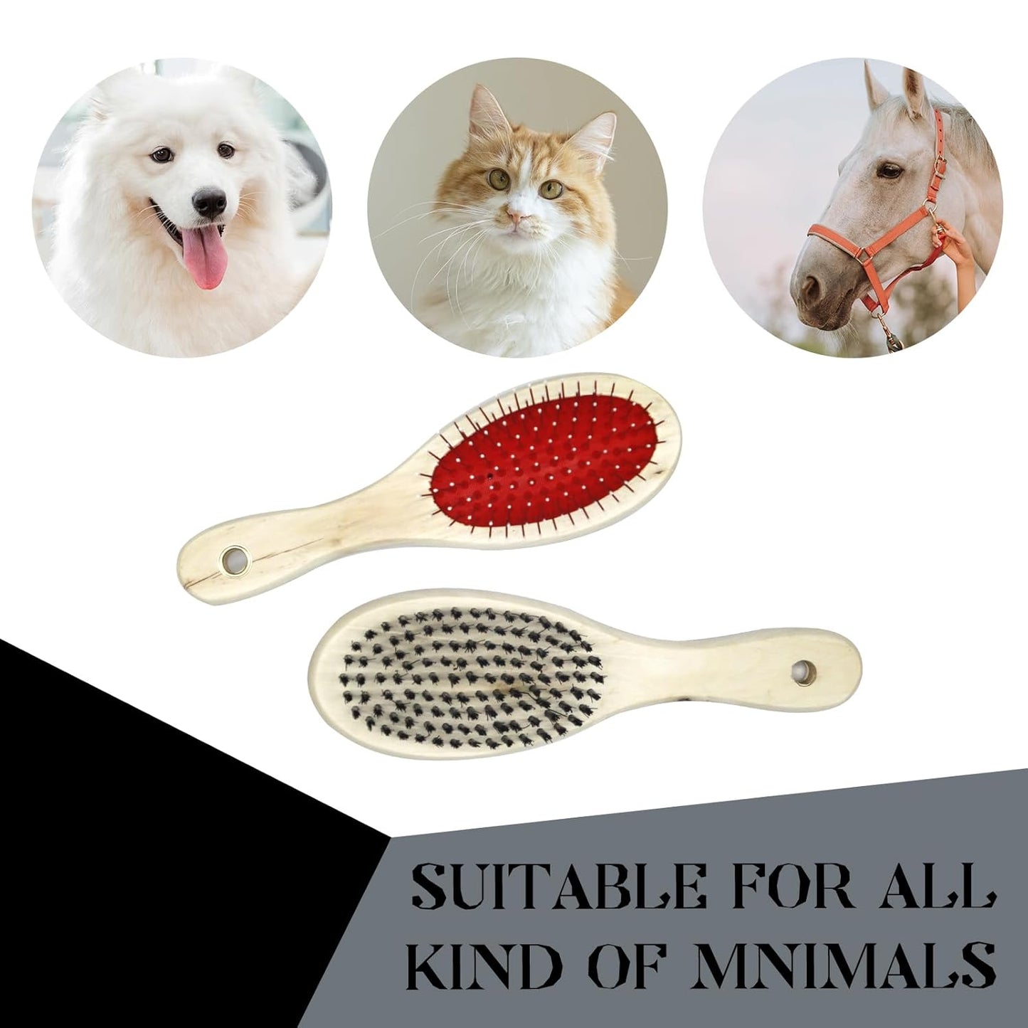 Double-Sided Pet Grooming Brush