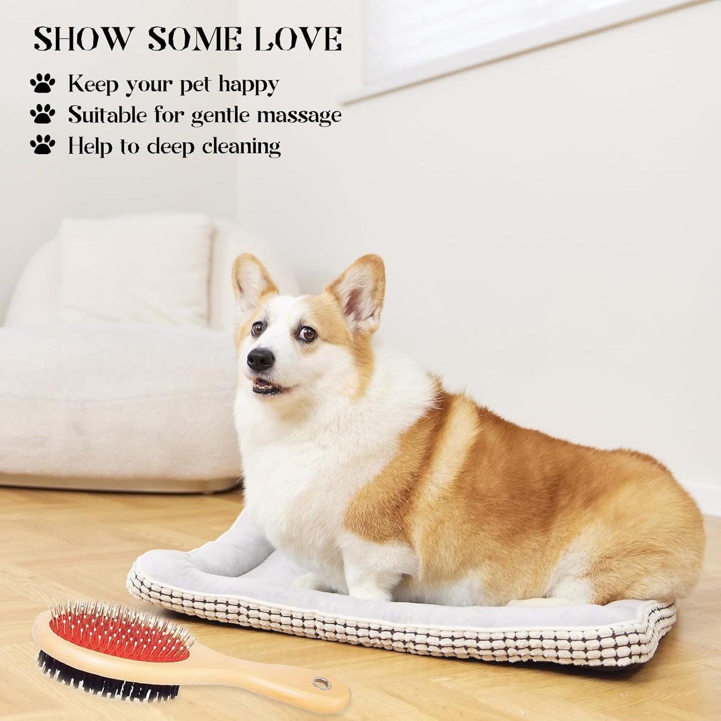 Double-Sided Pet Grooming Brush