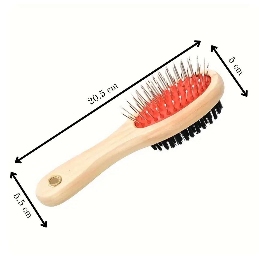 Double-Sided Pet Grooming Brush