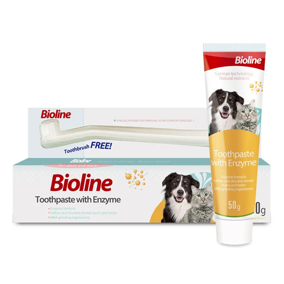Bioline - Enzyme Toothpaste Set – Melon Flavor – 50g