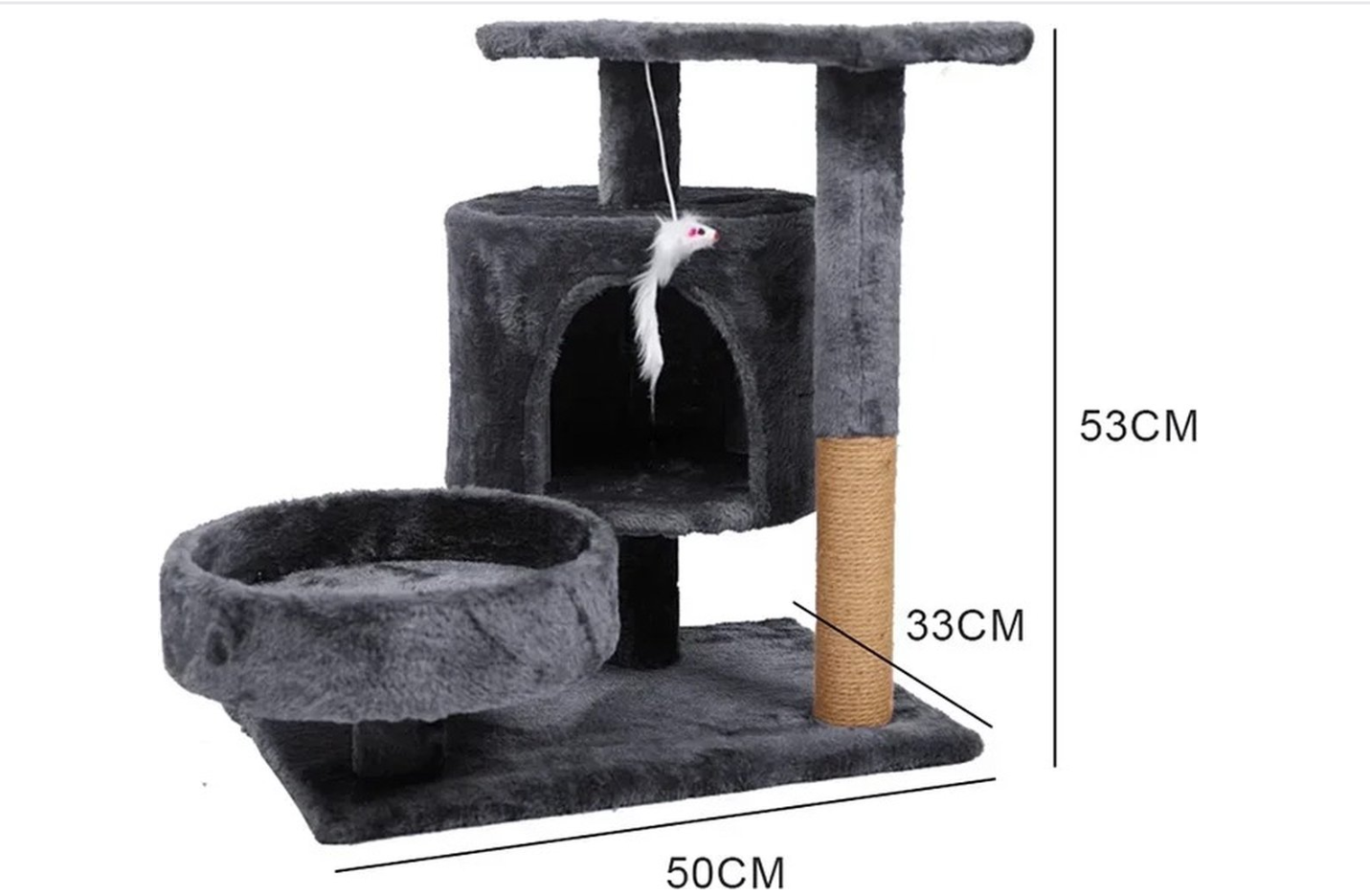 53 cm Cat Scratch Post - Cat Tree – Cat Scratch Post