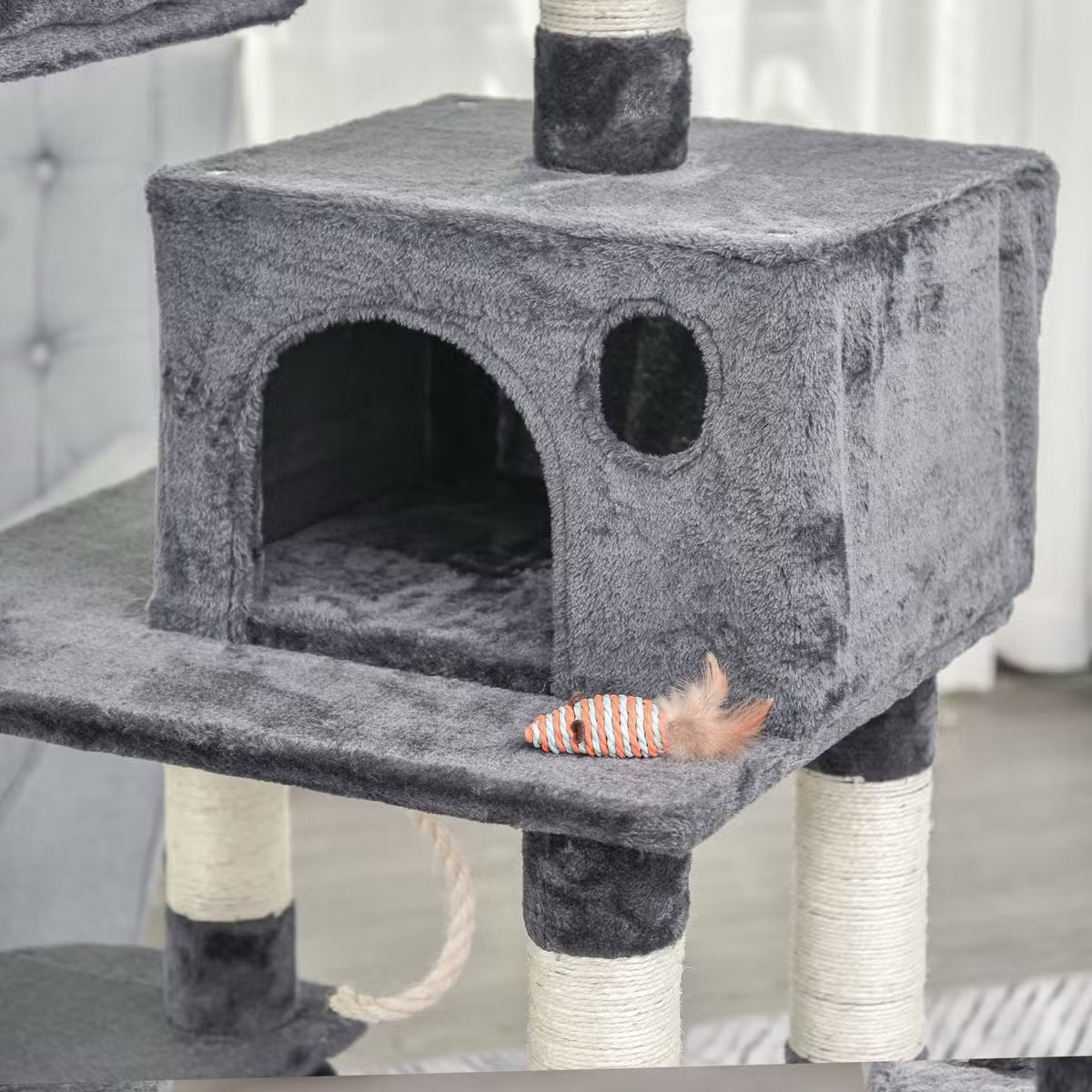 148 cm Cat Scratch Post - Cat Tree – Cat Tower