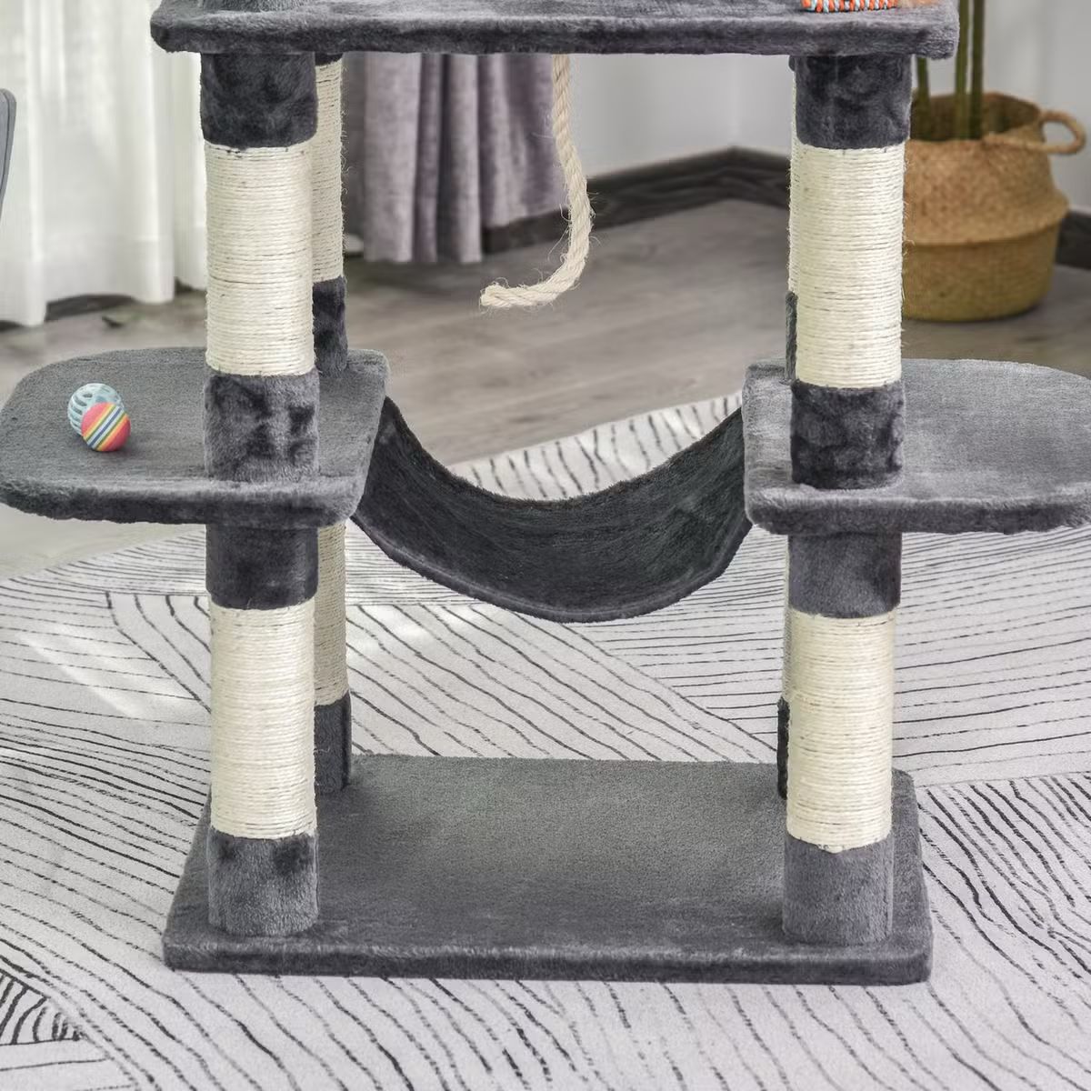 148 cm Cat Scratch Post - Cat Tree – Cat Tower