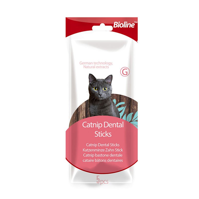 Bioline - Cat Catnip Dental Sticks (5 pieces)