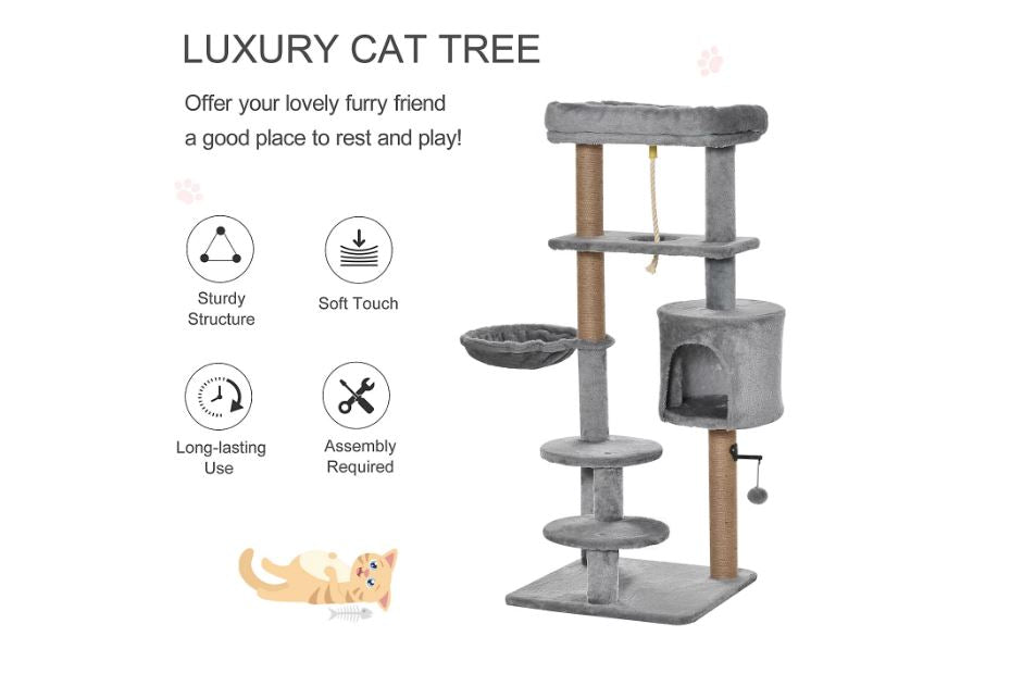 120 cm Cat Scratch Post - Cat Tree - Cat Tower