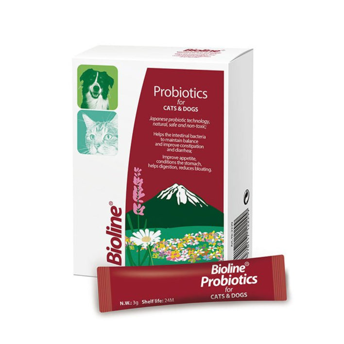 Bioline - Probiotics for Cats & Dogs (10 x 3g Sachets)