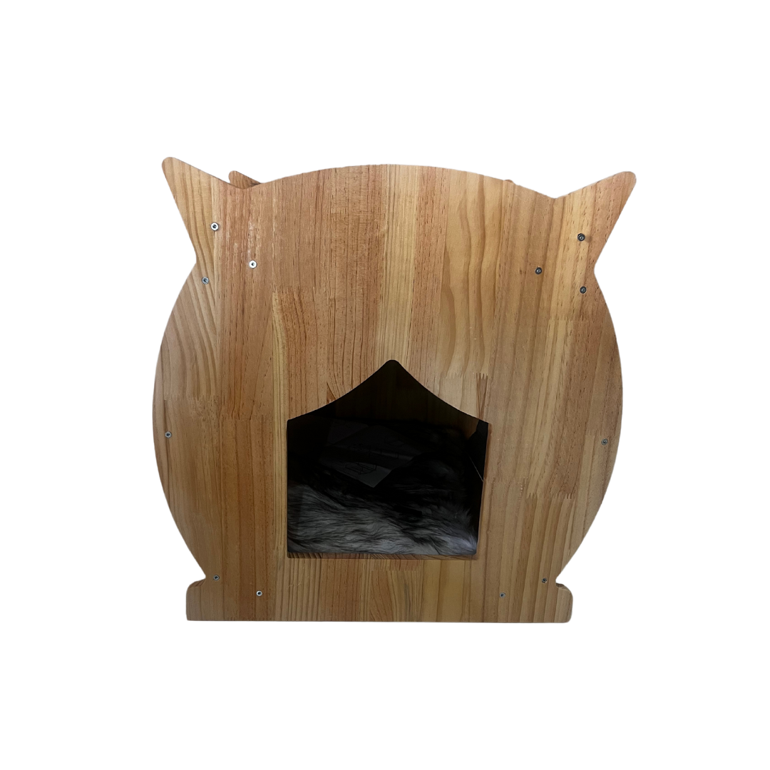 Luxe Sturdy Stylish Wooden Cat Bed