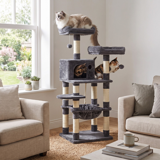 143 cm Cat Scratch Post - Cat Tree – Cat Tower