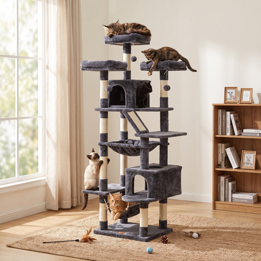 188 cm Cat Scratch Post - Cat Tree – Cat Tower