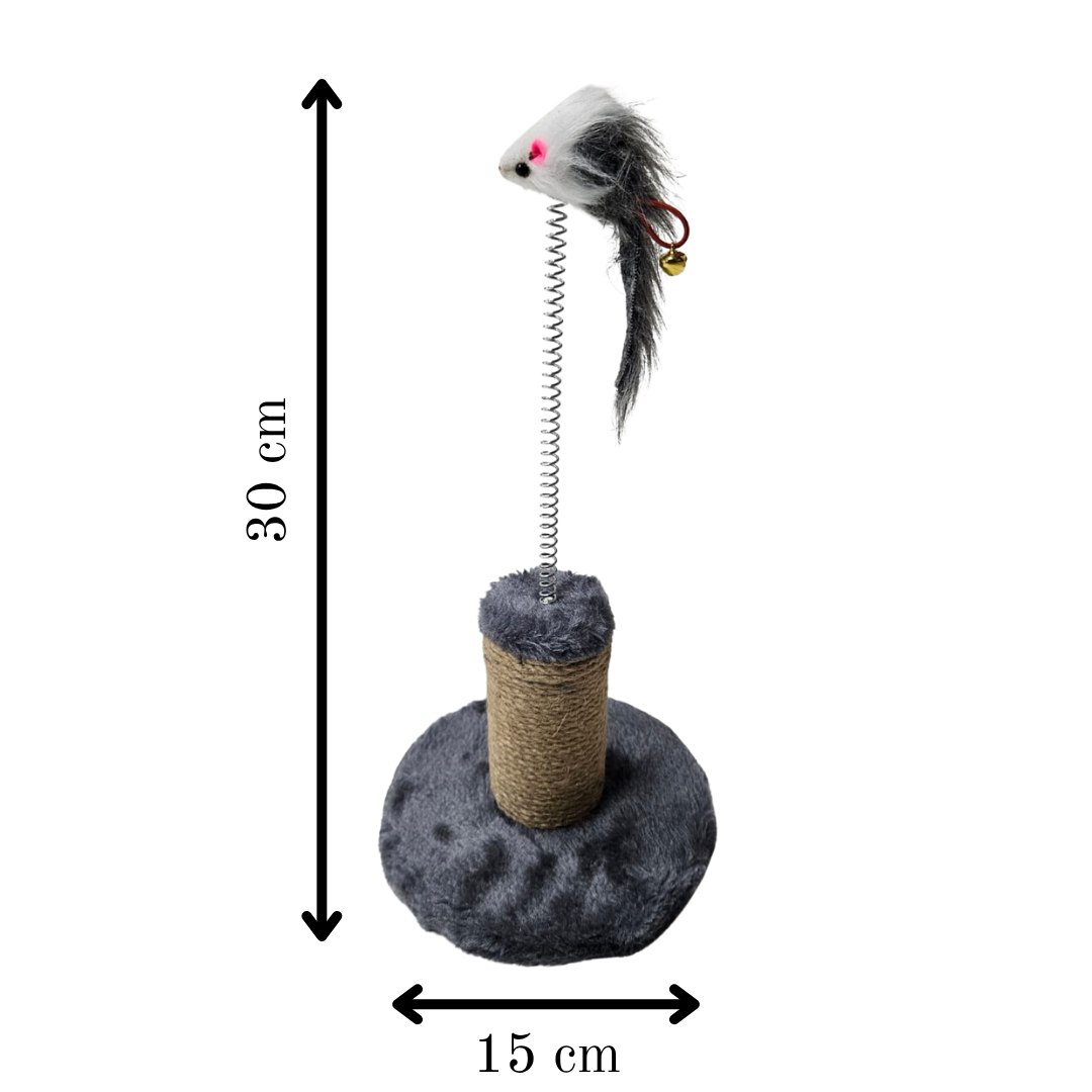 Cat Tree Accessory – Interactive Spring Mouse Toy