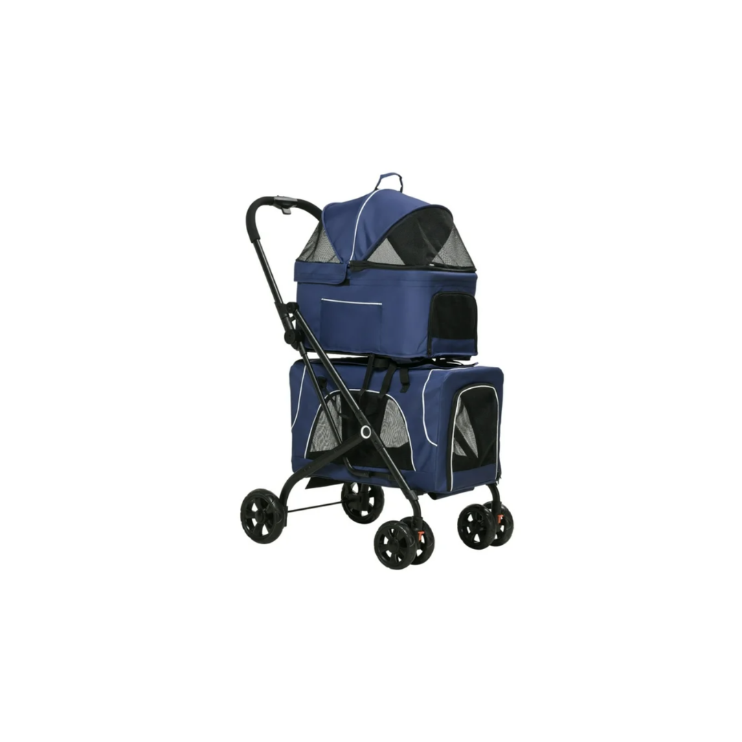 Pet Pram - Detachable Carrier - Pet Stroller