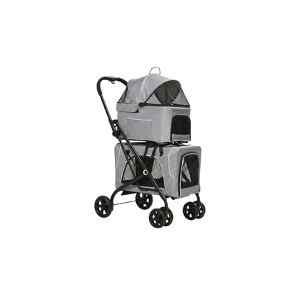 Pet Pram - Detachable Carrier - Pet Stroller
