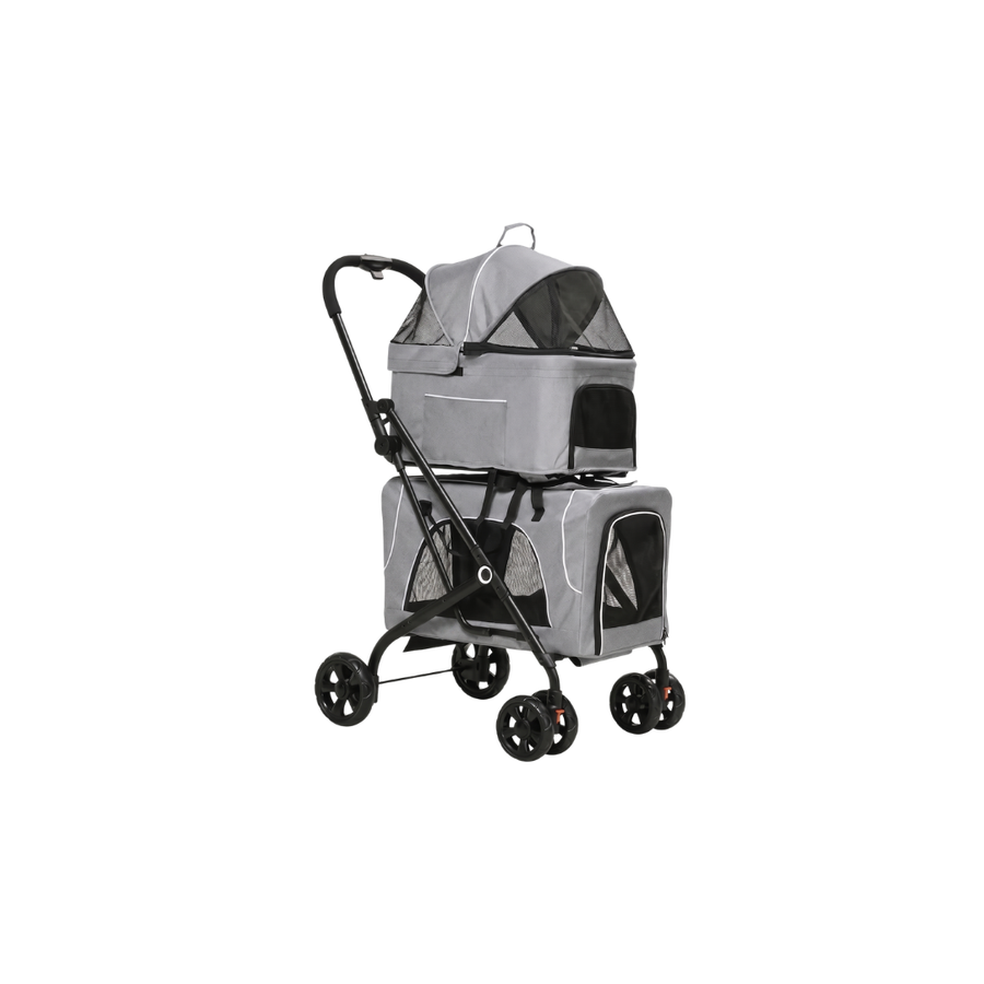 Pet Pram - Detachable Carrier - Pet Stroller