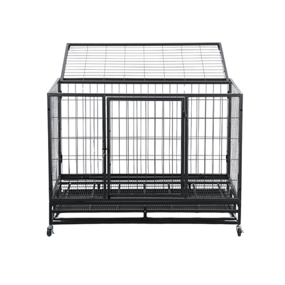 Metal Pet Enclosure with Wheels