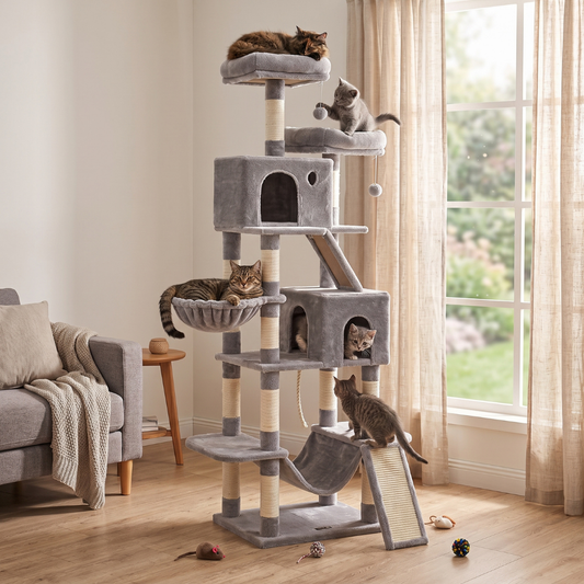 220 cm Extra Large Cat Scratch Post - Cat Tree – Cat Tower