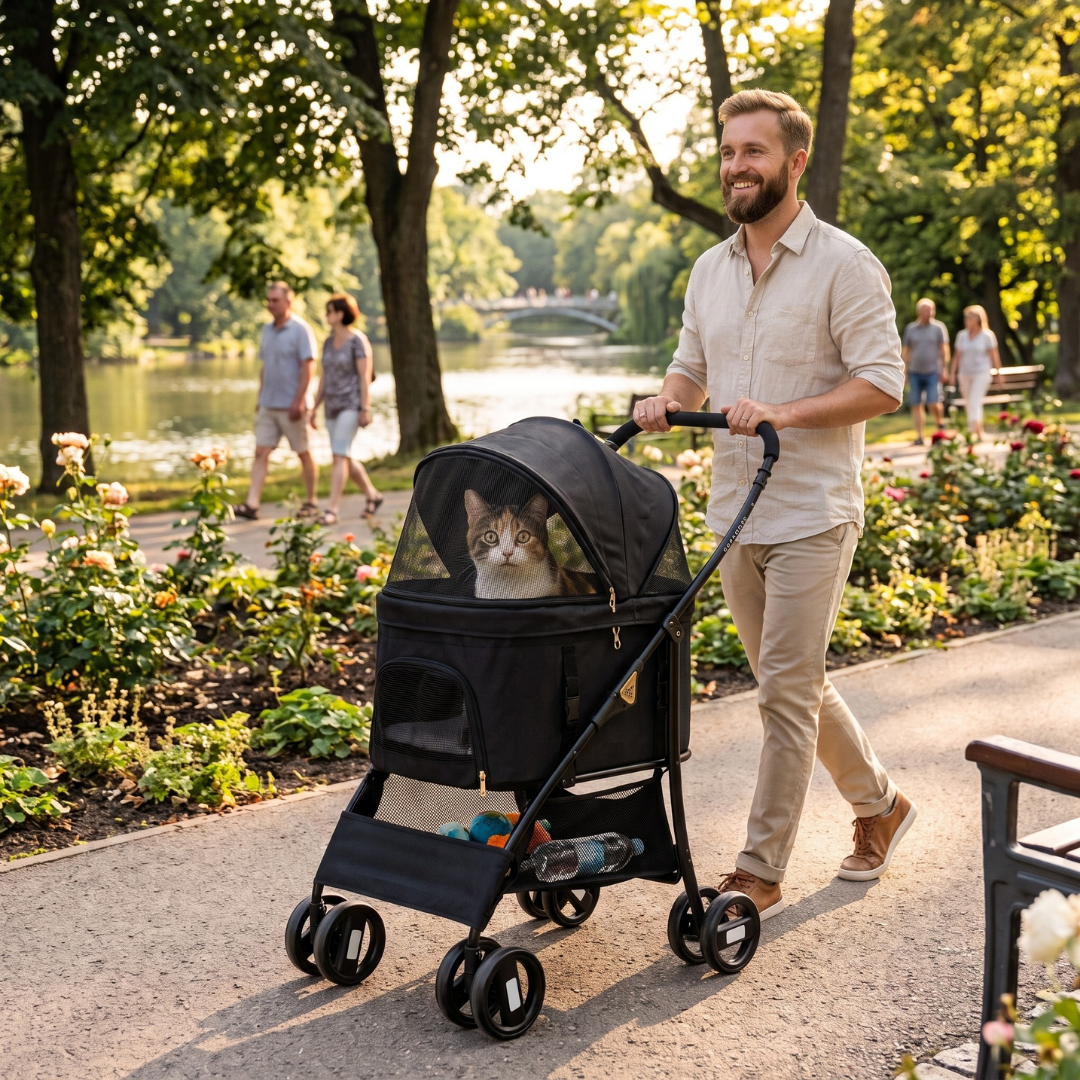 Detachable Pet Stroller - Pet Pram – Multifunctional Pet Cart