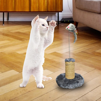 Cat Tree Accessory – Interactive Spring Mouse Toy