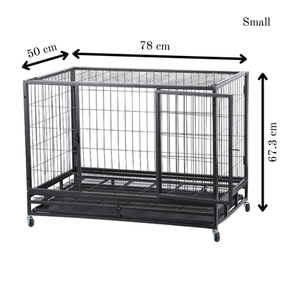 Metal Pet Enclosure with Wheels