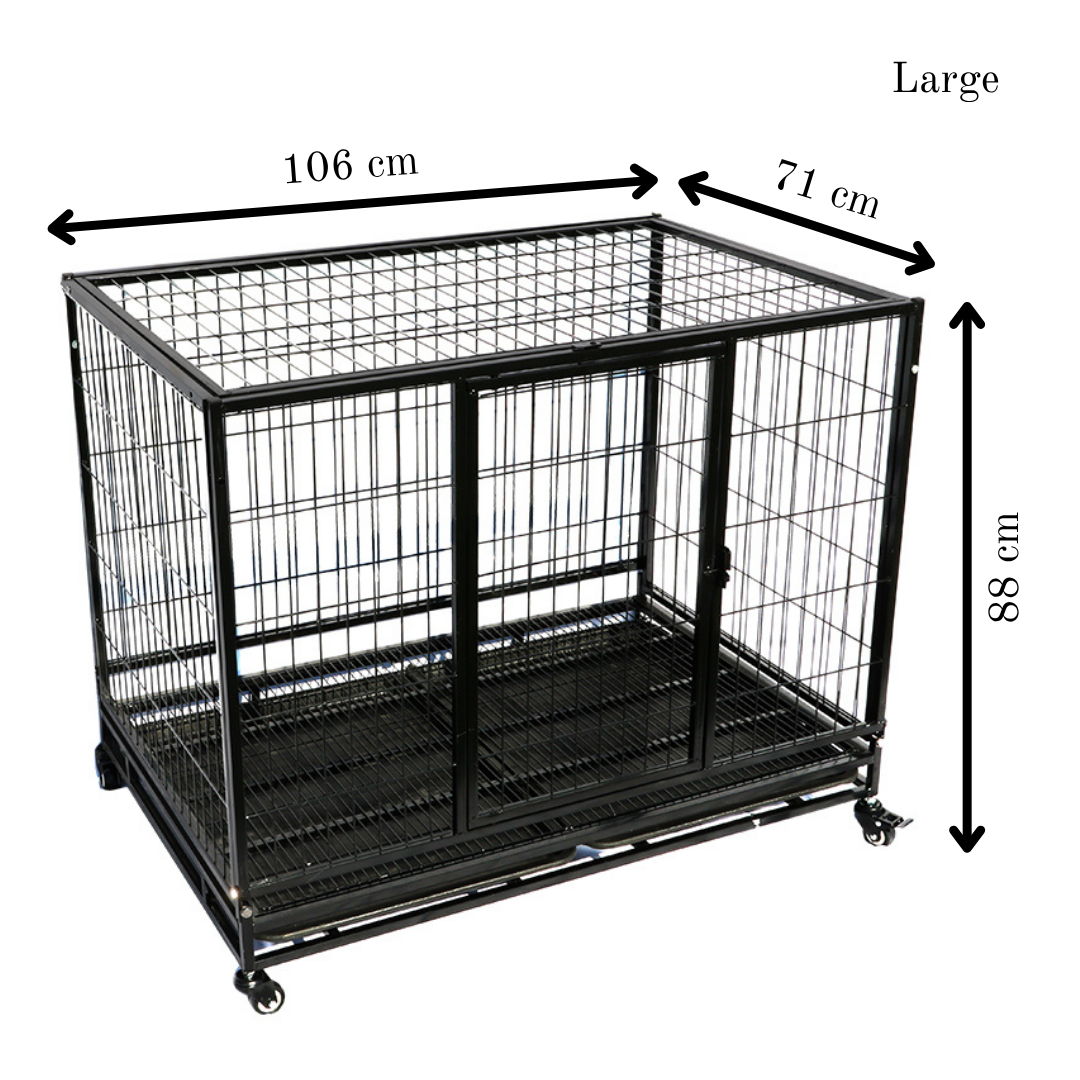 Metal Pet Enclosure with Wheels