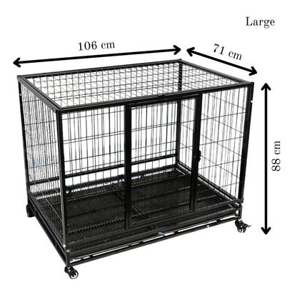 Metal Pet Enclosure with Wheels