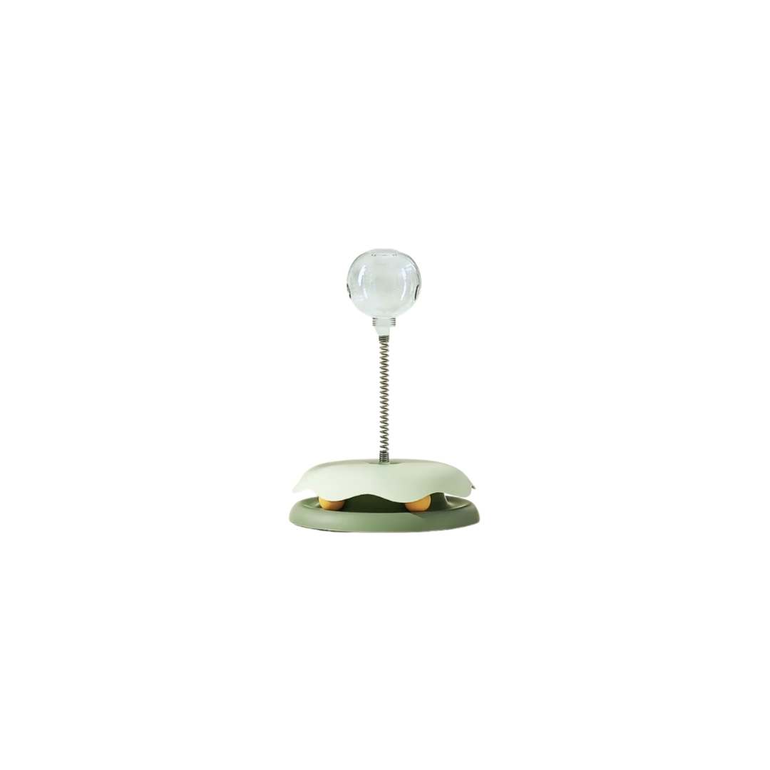 Interactive Turntable Toy with Snack Dispenser