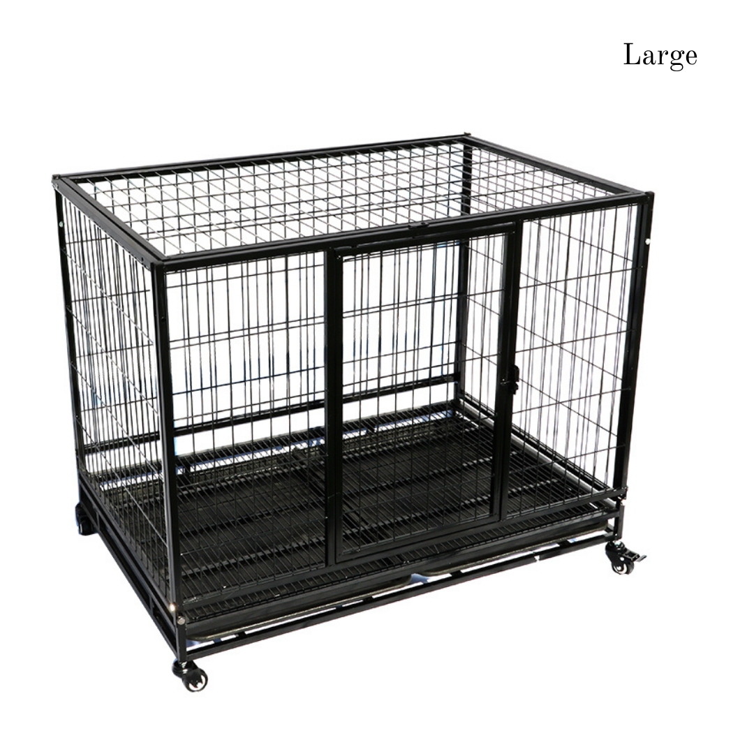 Metal Pet Enclosure with Wheels