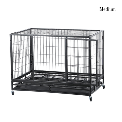 Metal Pet Enclosure with Wheels