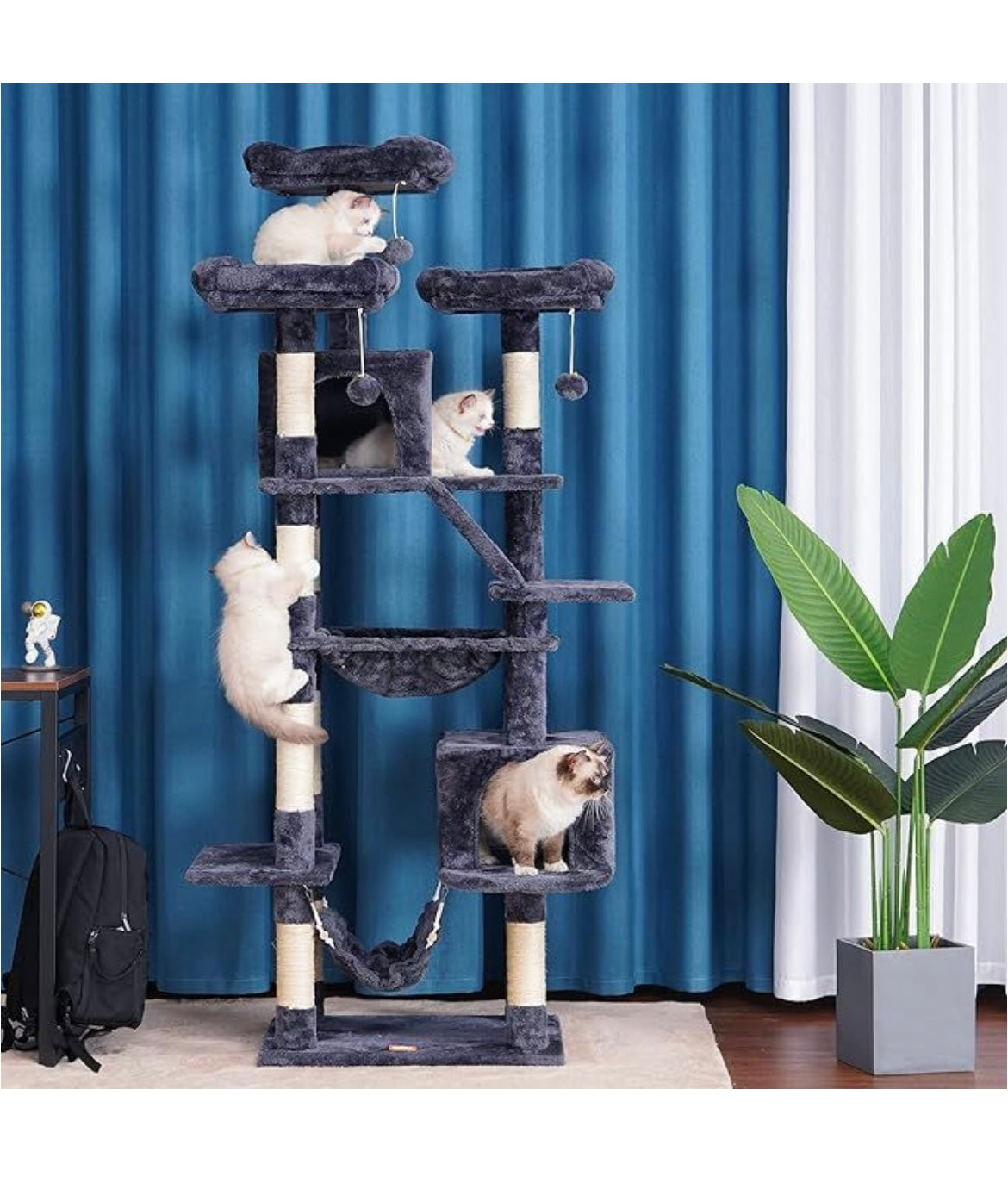 188 cm Cat Scratch Post - Cat Tree – Cat Tower