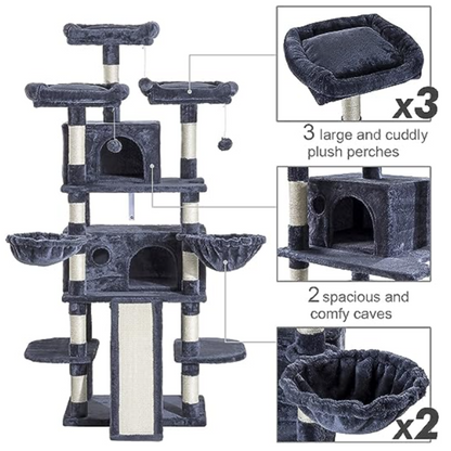 172 cm Cat Scratch Post - Cat Tree – Cat Tower