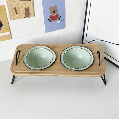 Elevated Double Pet Feeder