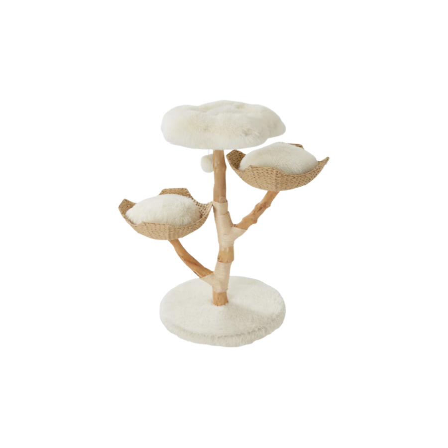 Solid Wood 125 cm Cat Tree - Cat Scratch Post