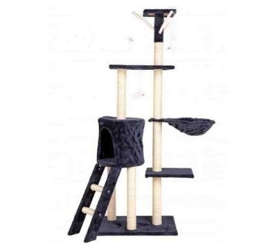 138 cm Multi-Level Cat Tree – Scratching Post & Play Tower