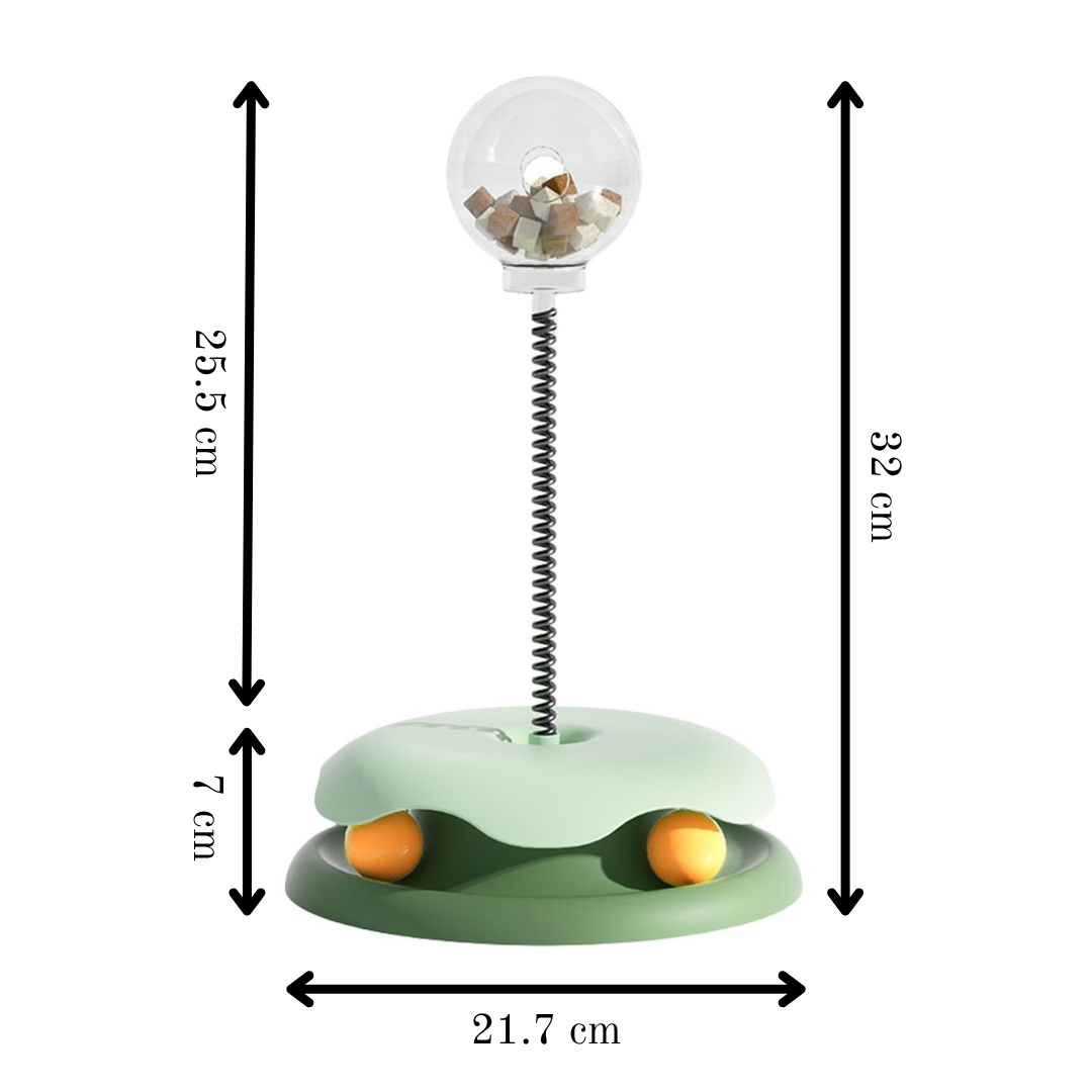 Interactive Turntable Toy with Snack Dispenser
