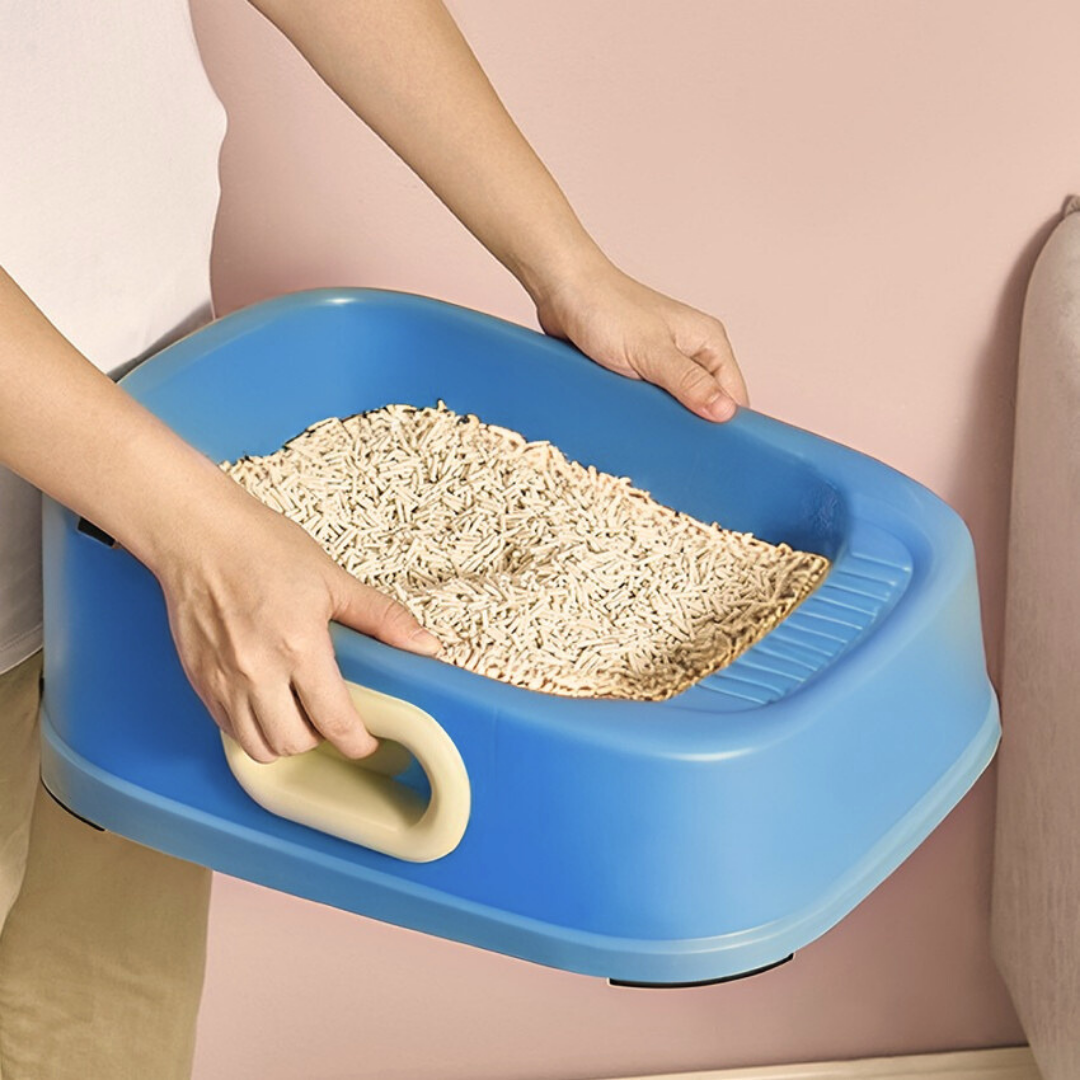 High-Sided Cat Litter Box