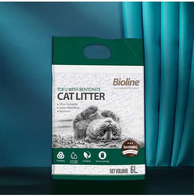 Bioline Tofu & Bentonite Cat Litter – 6L