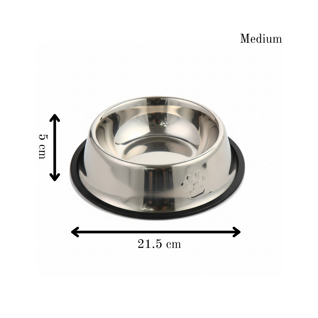 Classic Steel Pet Bowl