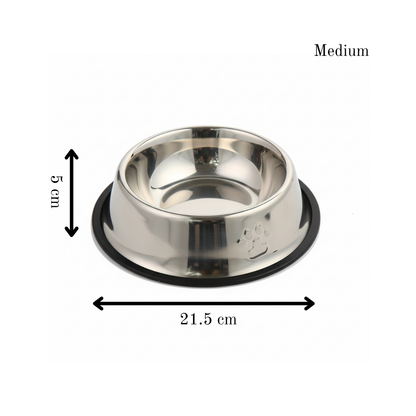 Classic Steel Pet Bowl