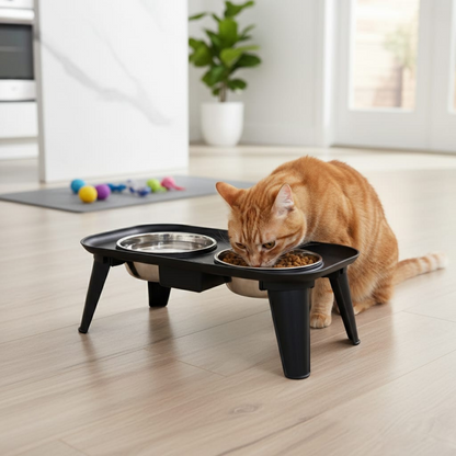 Modern Raised Pet Feeder