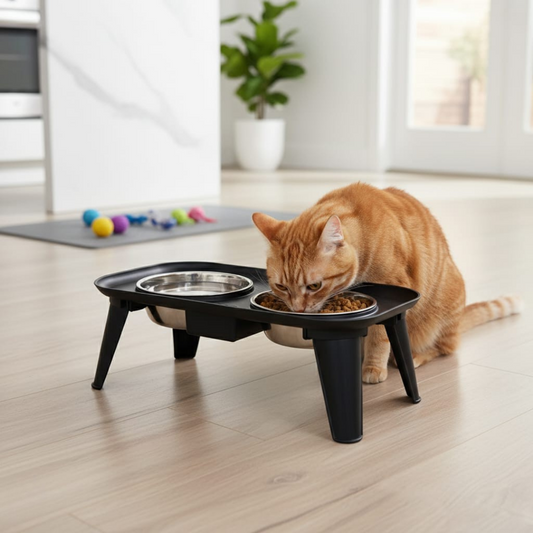 Modern Raised Pet Feeder