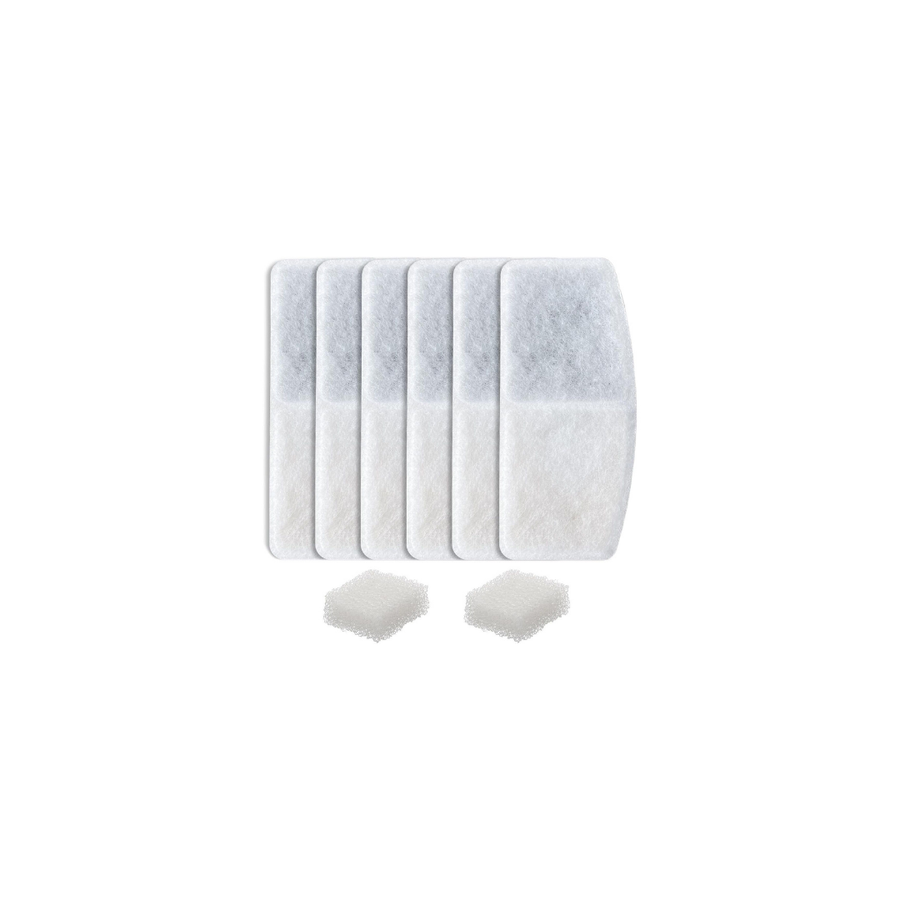 Replacement Filters for Smart Stainless Steel Pet Water Fountain (Pack of 6)