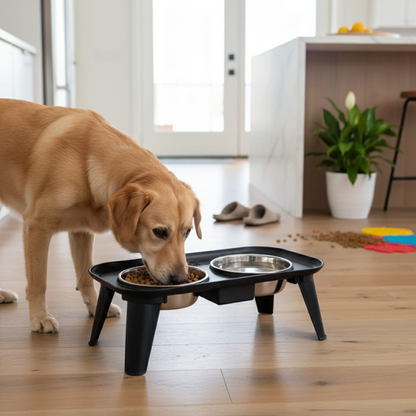 Modern Raised Pet Feeder