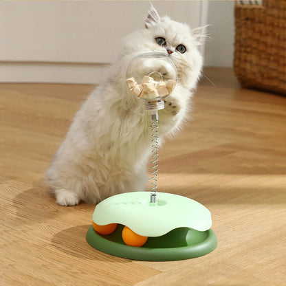 Interactive Turntable Toy with Snack Dispenser