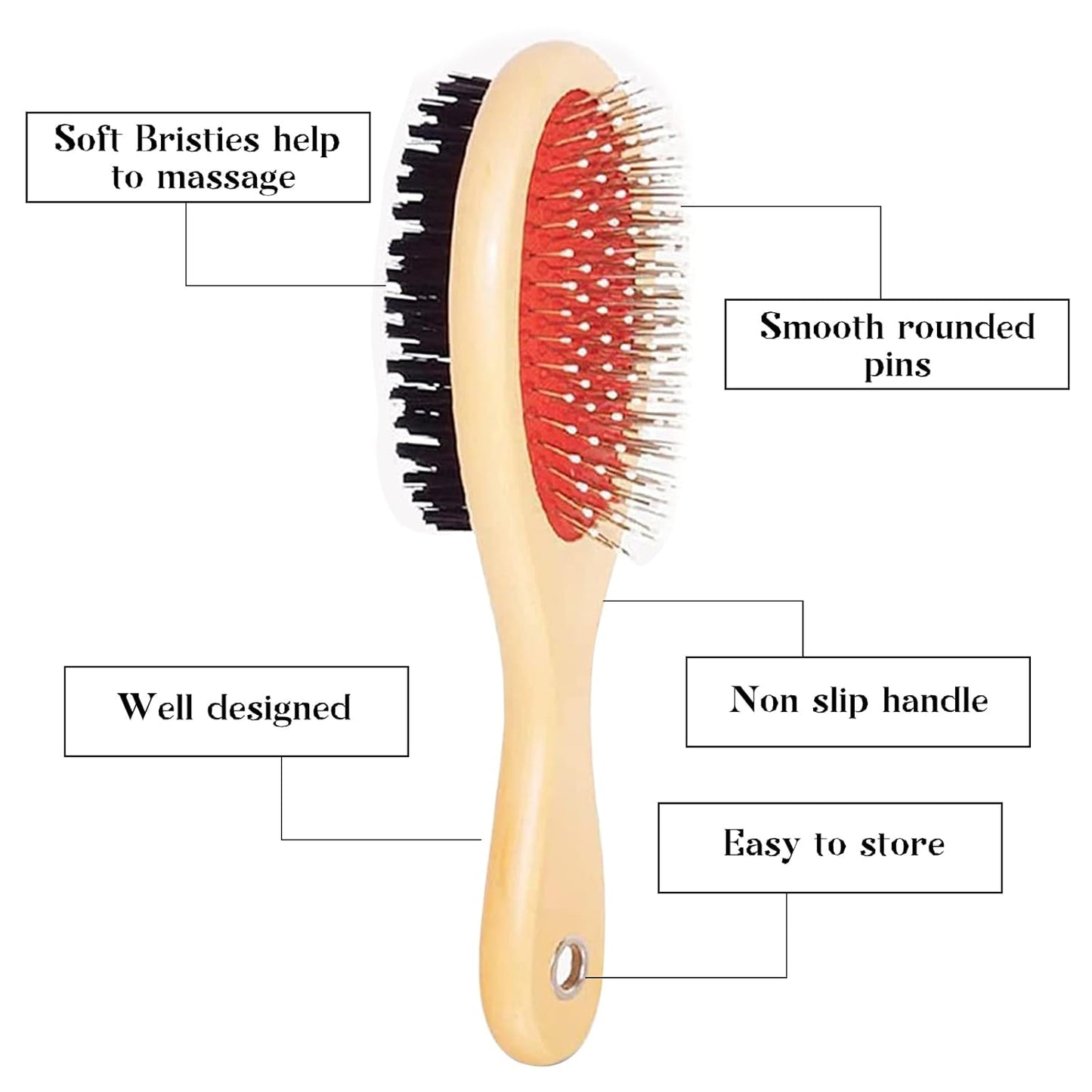 Double-Sided Pet Grooming Brush