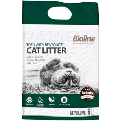 Bioline Tofu & Bentonite Cat Litter – 6L