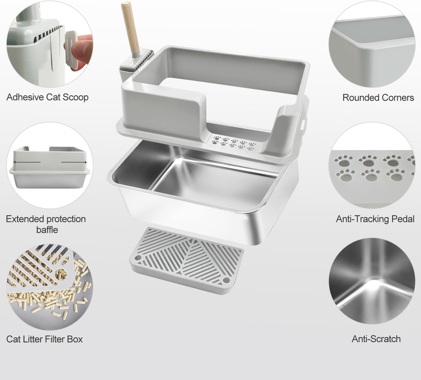 Stainless Steel Litter Box