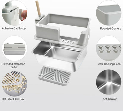 Stainless Steel Litter Box