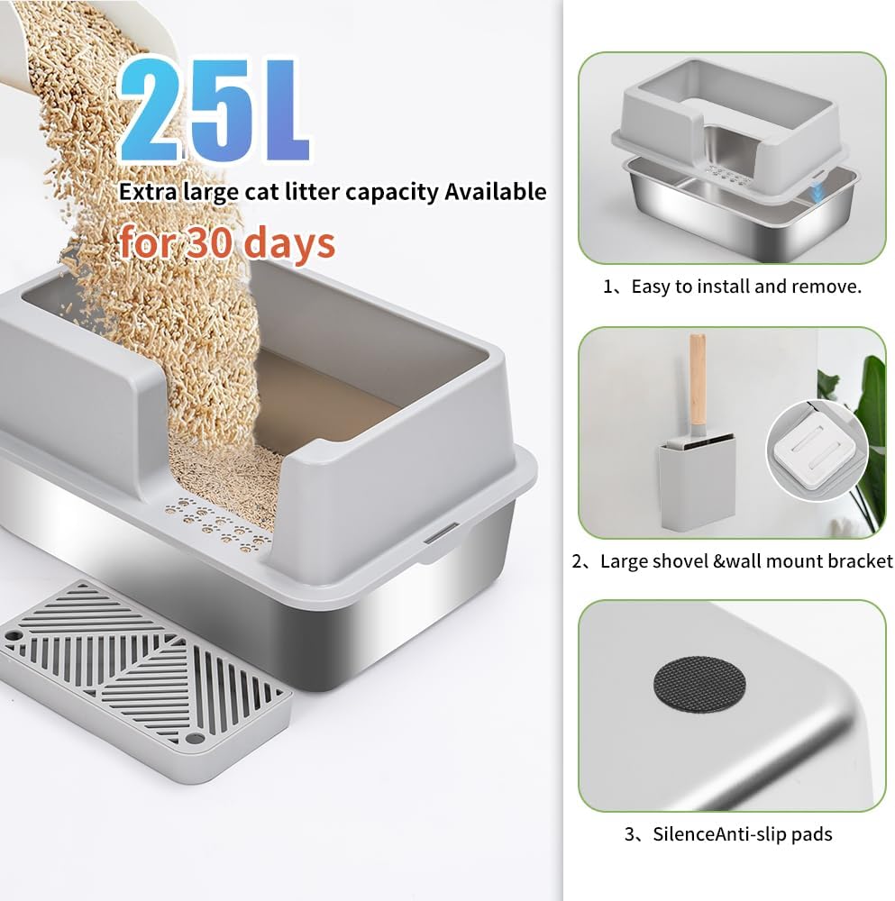 Stainless Steel Litter Box