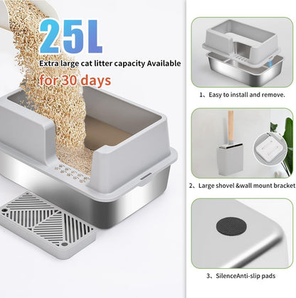 Stainless Steel Litter Box